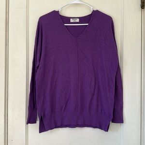 Zenana Outfitters Rich Purple Knit Top S/M